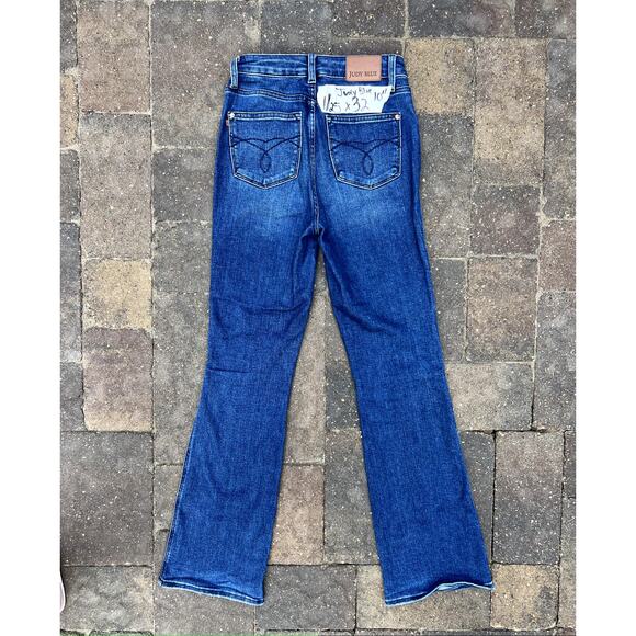 Judy Blue high rise dark boot jeans size 1/25 x32 - Picture 3 of 5